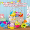 12 Pack Prefilled Easter Eggs With Toys, Monster Plush Keychains for Kids, Non Candy Easter Basket Stuffers, Egg Hunt Party Favors, Classroom Prizes, Goodie Bag Fillers view 4