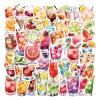 50PCS Retro Aquarelle Stickers Removable Paster for Helmets Skateboards Luggage Decoration No Residuary Removable Sticker view 1