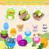 24 Pack Prefilled Easter Eggs With Toys, Mini Animal Squishy Toys, Easter Egg Fillers with 24 Fillable Plastic Eggs, Easter Basket Stuffers for Kids, Egg Hunt Prizes, Classroom Rewards, Party Favors view 3