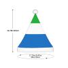 DRTGEDS Sierra Leone Flag Christmas Hat For Kids, Multi-Use Santa Hat For Parties And Festive Events view 3