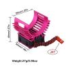 14000rpm Electric Car Brushless Motor Heatsink Cover Cooling Fan for 1:10 Hsp Remote Control Cars 540 550 3650 Motor Heat Sink(Red with lid) view 3