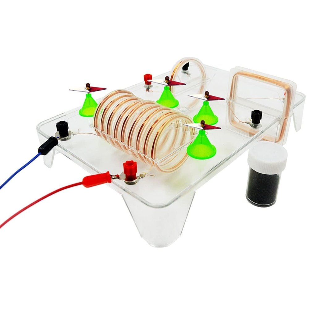EUQKKWLOY Optical Experimental Equipment Small Optical Bench Magnetic Field Demonstrator Physics Electricity Experiment Equipment Teaching Instrument