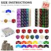 145PCS MTG Dice Set Keyword Tokens Dice Counters, +1/ 1 Counters,Shield,Tracking& D20 Life Dice, Storage Box Drawstring Bags for Magic The Gathering Cards Gaming Accessories view 2