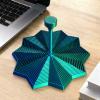 2Pack Sensory Fidget Star - 3D Printed Expandable Star Toy with Handle, Whirling Fractal Spinner for Stress Relief, Focus & Mindful Play, Transformable Desk Fidget Gadget (3.4 Inch) view 2