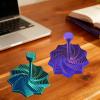 2Pack Sensory Fidget Star - 3D Printed Expandable Star Toy with Handle, Whirling Fractal Spinner for Stress Relief, Focus & Mindful Play, Transformable Desk Fidget Gadget (3.4 Inch) view 3