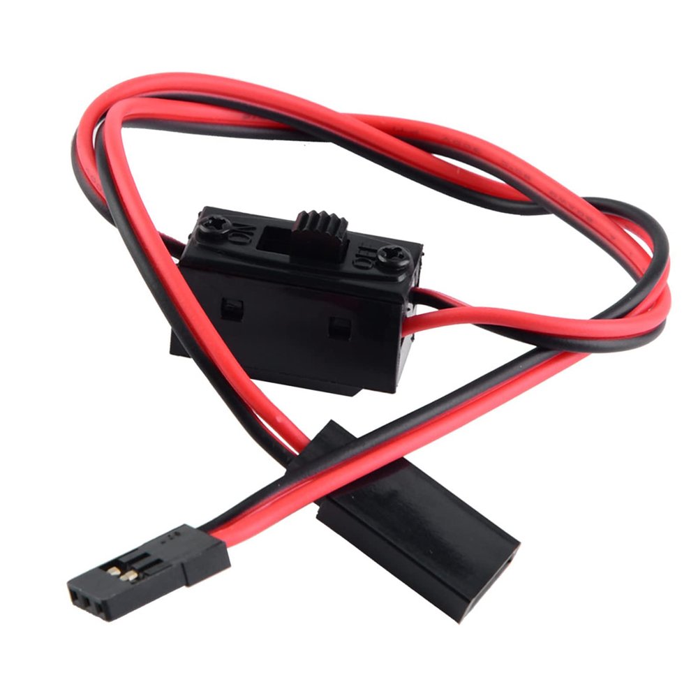 CHICIRIS Superior Light Control Power Switch Male Female Wire Plug for RC Model CarBoatSteering Engine, Durable and Convenient OnOff Switch for Remote Control Hobbyists