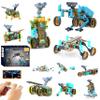 STEM 31-in-1 Educational Solar Remote Control Toy, Suitable for Boys Aged 8-14, Science Experiment Building Block Robot Toy, with Dual-Mode Switching Between Solar Power and Remote Control view 1