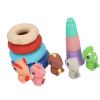 Aqur2020 Colorful, Soft Finger Puppet Building Ring Stackers for Educational Fun and ParentKid Interaction, Safe for Babies and Toddlers view 3