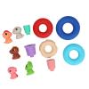 Aqur2020 Colorful, Soft Finger Puppet Building Ring Stackers for Educational Fun and ParentKid Interaction, Safe for Babies and Toddlers view 4