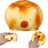 Cute Capybara Bread Squishy Toys - Slow Rising Squishy Stress Relief Fidgets, Soft Anxiety Relief for Adults, Fun Desk Decor & Gift Idea (Pineapple Bun Capybara) view 1
