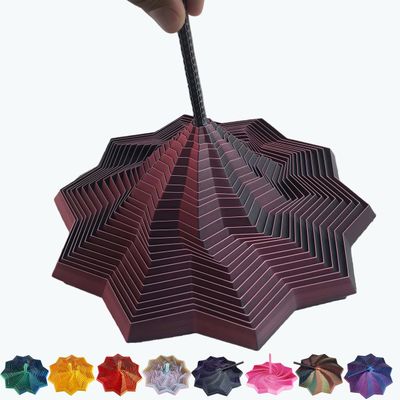 3D Printed Expanded Sensory Fidget Star - 2025 Sensory Fidget Star with Handle, Multi-Colored Whirling Spiral 3D Fidget Toy, Multiple Ways to Play for Adult Relieving Stress (Black Red,4.3in)