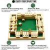 Beterder Shut The Box Game Wooden Classic Close The Box Dice Game for Adults, Educational Math Puzzle Board Game for Family, Classroom, and Party Entertainment (Green) view 2