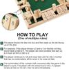 Beterder Shut The Box Game Wooden Classic Close The Box Dice Game for Adults, Educational Math Puzzle Board Game for Family, Classroom, and Party Entertainment (Green) view 3
