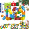 3D Stem Electric Train Set, Magnetic Train Track Set, Anti-Gravity 3D Infinity Track with Motorized Train and Traffic Signs, Train Modular Clip-Fit Tracks, Loop 360 (81 Pc) view 1