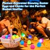 24 Pack Prefilled Easter Eggs with Toys, Chick Puffer Balls, Sensory Squeeze Fidget Toys, Easter Basket Stuffers, Easter Egg Fillers for Kids, Egg Hunt Party Favors, Classroom Rewards view 4