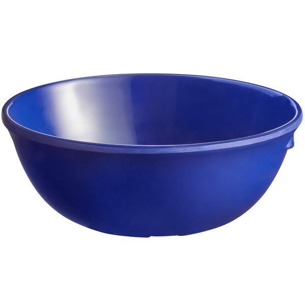 Glownary Foundations Blue Melamine Nappie Bowl, 11 oz Capacity, 4.75 Inch Diameter, NSF Listed, Dishwasher Safe, BPA Free, 12 per Case