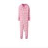Hanna Andersson Women's Striped 2-Way Zip Organic Sleeper (Infant/Toddler), Begonia Pink/Ecru 18 Months One Size view 1