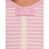 Hanna Andersson Women's Striped 2-Way Zip Organic Sleeper (Infant/Toddler), Begonia Pink/Ecru 18 Months One Size view 3