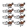 8pcs Mood Rings for Kids - Adjustable Changing Mood Rings Presents for Girls Boys Costume Props Birthday Party Favors and Goodie Bag Fillers view 1