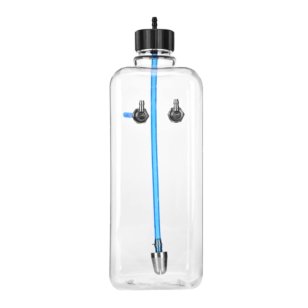 Phefop RC Fuel, Transparent Plastic with CNC Machining Metal Cap for 15-200CC RC Airplane, Leak Proof Design High Strength Sealing Oil Pipe Circlip (1000ml (for 85-120cc Aircraft))