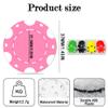 100 Custom Poker Chips,Durable ABS,Drink Tokens Personalized Your Photo,Logo or Image,Double-Sided UV Color Printing,Custom Tokens for Bar,Party,Company Logo and Promotions&Gift,9 Colors (Pink) view 2