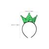 8pcs Girls Princess Crowns Sequin Headbands - Sparkling Sequins Headband For Kids Birthday Party Favor Dress-Up And Festival Celebration Decoration view 2
