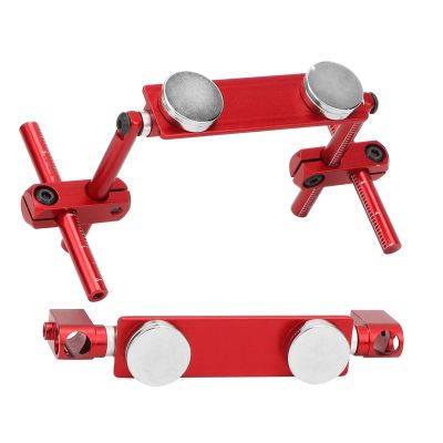 CHICIRIS Lightweight Magnetic Body Mount Kit for HSP 1/10 RC Car, Durable Installation for Different Body Types, Aluminum Alloy with Strong Magnets for RC Enthusiasts (red)