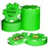 100 Custom Poker Chips,Durable ABS,Drink Tokens Personalized Your Photo,Logo or Image,Double-Sided UV Color Printing,Custom Tokens for Bar,Party,Company Logo and Promotions&Gift,9 Colors (Green) view 1