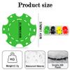 100 Custom Poker Chips,Durable ABS,Drink Tokens Personalized Your Photo,Logo or Image,Double-Sided UV Color Printing,Custom Tokens for Bar,Party,Company Logo and Promotions&Gift,9 Colors (Green) view 2