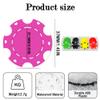 100 Custom Poker Chips,Durable ABS,Drink Tokens Personalized Your Photo,Logo or Image,Double-Sided UV Color Printing,Custom Tokens for Bar,Party,Company Logo and Promotions&Gift,9 Colors (Rose red) view 2