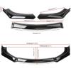 Car Front Spoiler for Peugeot 3008 4007 5008 Rifter Bipper RCZ, Bumper Guard Lip Chin Splitter Diffuser Anti-Scratch Trim Air Dam Protector Adjustable Accessories,A-Black view 4