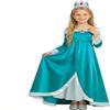 IDOTTA Girls Princess Costume for Kids Cosplay Fancy Dress up with Crown Magic Wand view 2