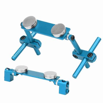 CHICIRIS Lightweight Magnetic Body Mount Kit for HSP 1/10 RC Car, Durable Installation for Different Body Types, Aluminum Alloy with Strong Magnets for RC Enthusiasts (Sky Blue)