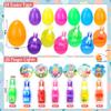 28 Pack Easter Eggs with Finger Lights, Finger Light Toys with 28 Fillable Plastic Eggs, Easter Egg Fillers, Easter Basket Stuffers for Kids, Egg Hunt Prizes, Party Favors, Classroom Rewards view 2