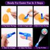 28 Pack Easter Eggs with Finger Lights, Finger Light Toys with 28 Fillable Plastic Eggs, Easter Egg Fillers, Easter Basket Stuffers for Kids, Egg Hunt Prizes, Party Favors, Classroom Rewards view 4