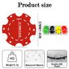100 Custom Poker Chips,Durable ABS,Drink Tokens Personalized Your Photo,Logo or Image,Double-Sided UV Color Printing,Custom Tokens for Bar,Party,Company Logo and Promotions&Gift,9 Colors (Red) view 2
