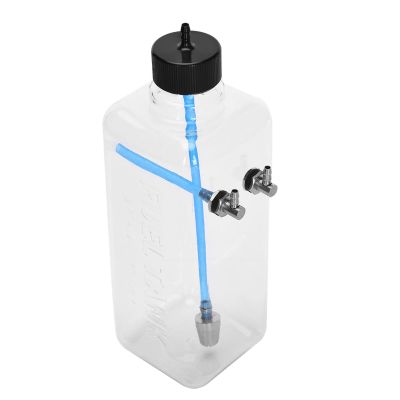 Phefop RC Fuel, Transparent Plastic with CNC Machining Metal Cap for 15-200CC RC Airplane, Leak Proof Design High Strength Sealing Oil Pipe Circlip (700ml (for 50-70cc Aircraft))