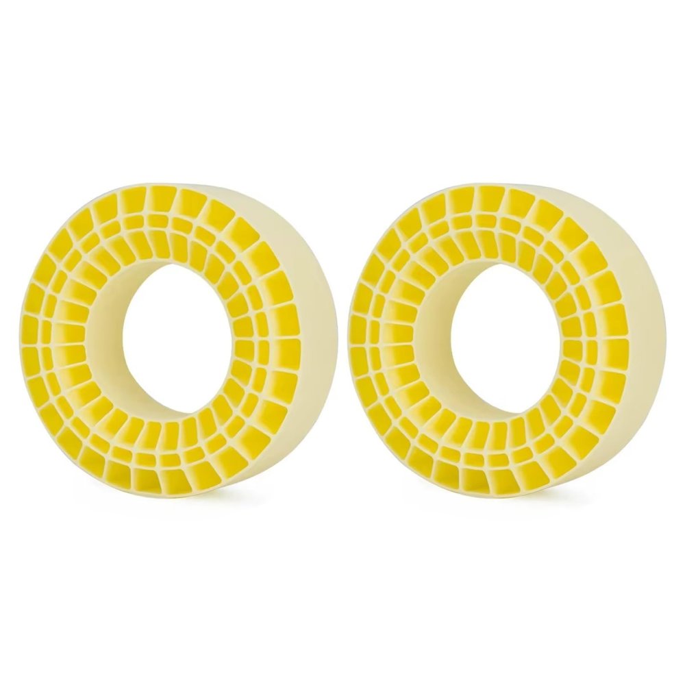 For SCX10 For Capra 1/10 Foam Inserts High Density Silicone Rubber Waterproof RC Crawler Car Upgrade Accessories Models Parts(Yellow,2pcs)