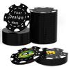 100 Custom Poker Chips,Durable ABS,Drink Tokens Personalized Your Photo,Logo or Image,Double-Sided UV Color Printing,Custom Tokens for Bar,Party,Company Logo and Promotions&Gift,9 Colors (Black) view 1