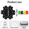 100 Custom Poker Chips,Durable ABS,Drink Tokens Personalized Your Photo,Logo or Image,Double-Sided UV Color Printing,Custom Tokens for Bar,Party,Company Logo and Promotions&Gift,9 Colors (Black) view 2