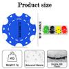 100 Custom Poker Chips,Durable ABS,Drink Tokens Personalized Your Photo,Logo or Image,Double-Sided UV Color Printing,Custom Tokens for Bar,Party,Company Logo and Promotions&Gift,9 Colors (Blue) view 2