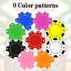100 Custom Poker Chips,Durable ABS,Drink Tokens Personalized Your Photo,Logo or Image,Double-Sided UV Color Printing,Custom Tokens for Bar,Party,Company Logo and Promotions&Gift,9 Colors (Blue) view 3