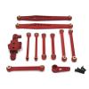 For Wltoys 124006 12423 12427 12428 1/12 Metal Kit Steering Assembly Link Rod Servo Arm RC Car Upgrade Parts Models Parts(Red) view 1