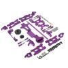 RC Models Parts For Wltoys 144001 144002 144010 1/14 RC Car Accessories Metal Upgrade Parts Kits For Swing Arm Link Rod Steering Block(Purple) view 1