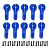 1 10pcs 23T 24T 25T M3 Metal Servo Arm Horn Compatible with 1 10 Scale RC Car Models for Futaba Aftermarket Replacement(10pcs 24T) view 1