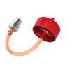 Phefop RC Fuel, Transparent Plastic with CNC Machining Metal Cap for 15-200CC RC Airplane, Leak Proof Design High Strength Sealing Oil Pipe Circlip (300ml (for 15-26cc Aircraft)) view 2