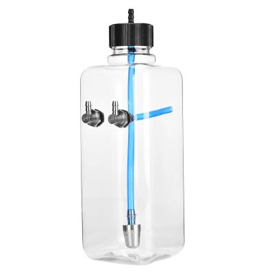 Phefop RC Fuel, Transparent Plastic with CNC Machining Metal Cap for 15-200CC RC Airplane, Leak Proof Design High Strength Sealing Oil Pipe Circlip (500ml (for 50-70cc Aircraft))