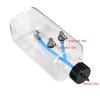Phefop RC Fuel, Transparent Plastic with CNC Machining Metal Cap for 15-200CC RC Airplane, Leak Proof Design High Strength Sealing Oil Pipe Circlip (500ml (for 50-70cc Aircraft)) view 3