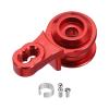 MECCANIXITY 25T Steering Servo Arm Horn Aluminum Alloy for TRX-4 TRX-6 1/10 RC Crawler Car, Red view 1