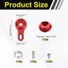 MECCANIXITY 25T Steering Servo Arm Horn Aluminum Alloy for TRX-4 TRX-6 1/10 RC Crawler Car, Red view 2